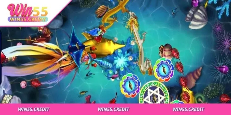 Bắn Cá Xèng Hấp Dẫn Người Chơi Win55 Với Luật Rõ Ràng 2 Cơ chế rõ ràng, mỗi phát bắn là một lần đặt cược hợp lý